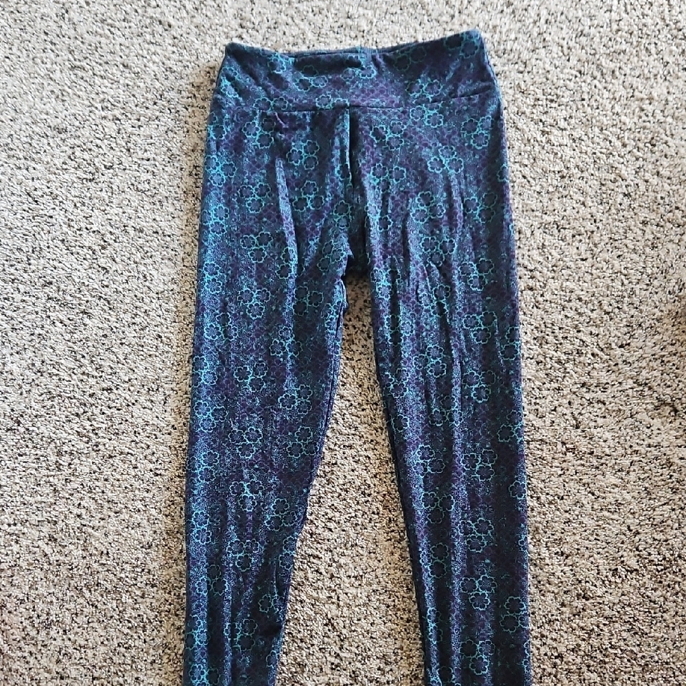 Stylish Blue Patterned Women's Pants